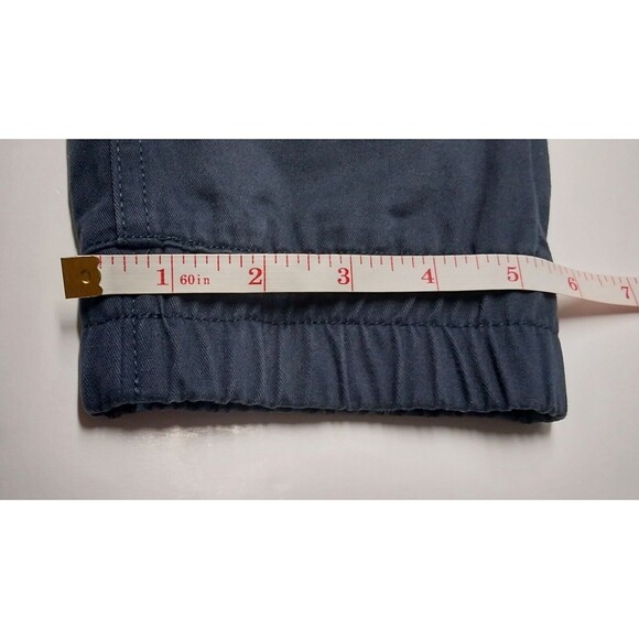 Old Navy Mens 32 Khaki Twill Joggers Navy Blue Cotton Casual Hipster Comfy Work - Picture 11 of 13
